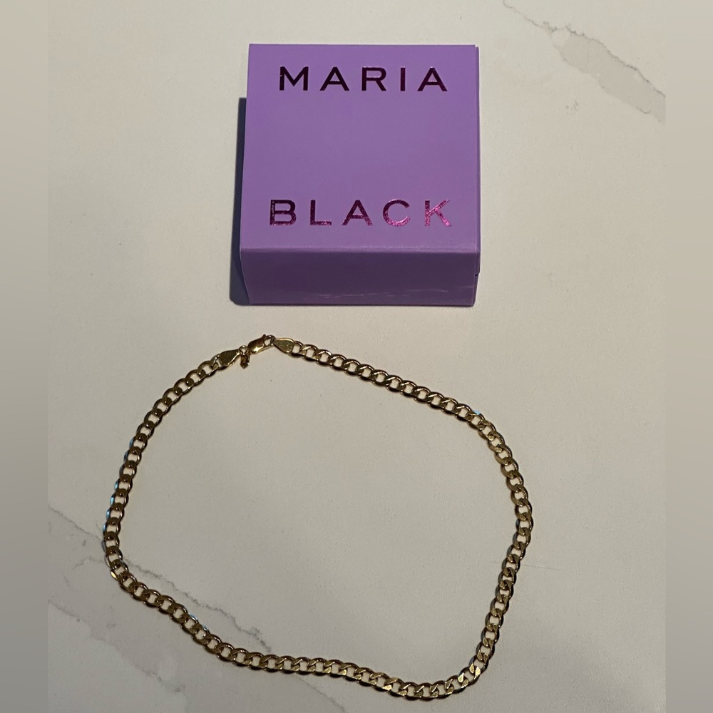 Maria Black gold plated necklace